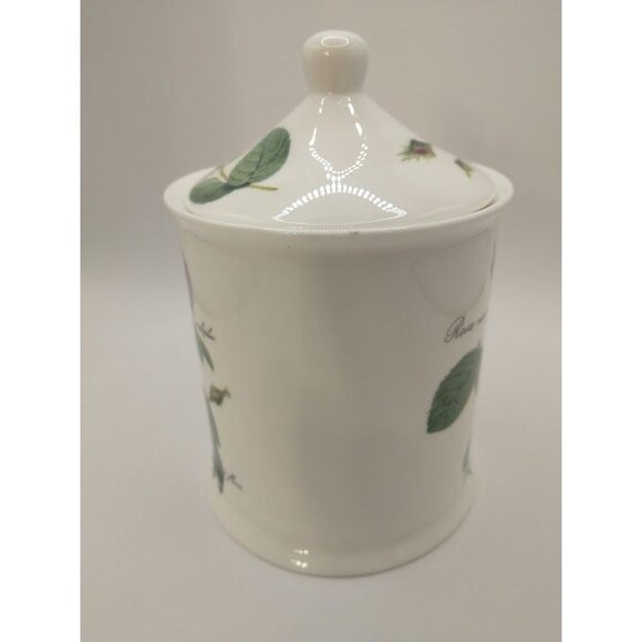 2006 Roy Kirkman Redoute Rose Cotton Storage Jar with Lid 6" Tall - Picture 4 of 9